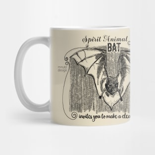 Spirit animal Bat black Mug